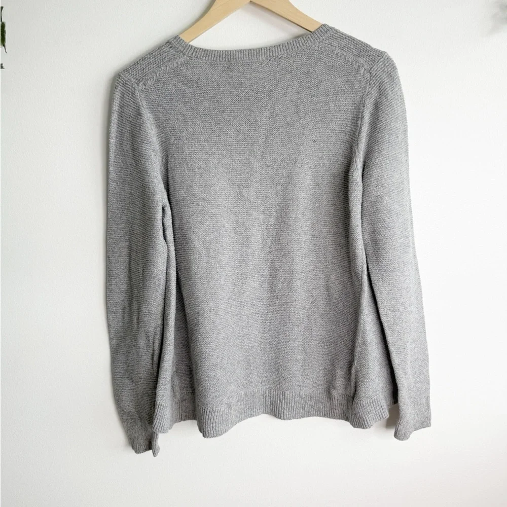 MADEWELL Riverside Texture Sweater in Marled Stone Size Large